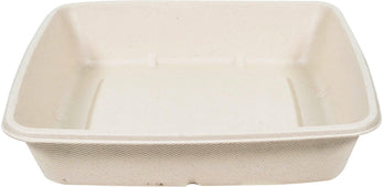 Eco-Craze/Rhino - 1000ml Square Natural Pulp Box - CS1000 Eco-Craze/Rhino - 1000ml Square Natural Pulp Box - CS1000