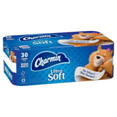 Charmin - Bathroom Tissue Roll - 30/Pk - Blue Charmin - Bathroom Tissue Roll - 30/Pk - Blue
