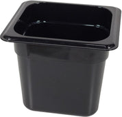 Poly Pan Black - 1/6 x 6 Poly Pan Black - 1/6 x 6