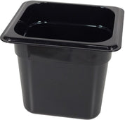 Poly Pan Black - 1/6 x 6 Poly Pan Black - 1/6 x 6
