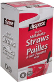 Value+ - 8'' White Plastic Straws - JUMBO - 8mm Value+ - 8'' White Plastic Straws - JUMBO - 8mm