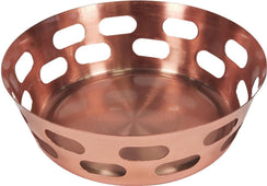 Round Bread Basket Hammer SS (Copper Plated) No.1, 19cm Round Bread Basket Hammer SS (Copper Plated) No.1, 19cm