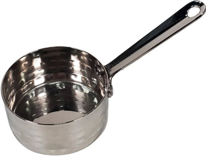 PK-82245C - 3oz Sauce Pan - SS - Hammered Finish w/Handle