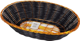 Magnum Oval Bread Basket Black & Gold Magnum Oval Bread Basket Black & Gold
