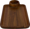 L.Gourmet - Acacia Wood One Dip Serve Board, 37x20x2cm