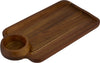 L.Gourmet - Acacia Wood One Dip Serve Board, 37x20x2cm