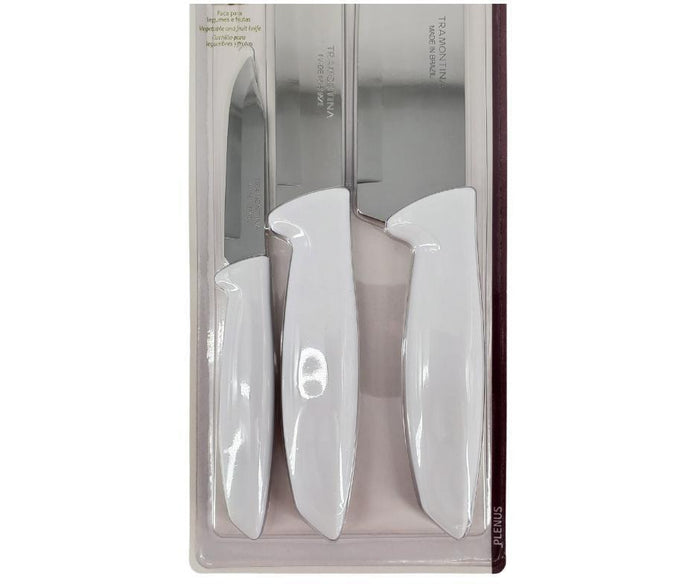 Tramontina - 3 PC Knife Set - White Handle
