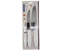 Tramontina - 3 PC Knife Set - White Handle Tramontina - 3 PC Knife Set - White Handle