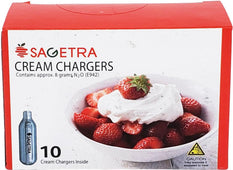 Sagetra - N2O Cartridges - 8 Grams (10 Pack) Sagetra - N2O Cartridges - 8 Grams (10 Pack)
