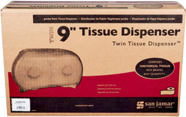 San Jamar - Double Jumbo Roll Bathroom Tissue Roll - Dispenser - R4000 TBK San Jamar - Double Jumbo Roll Bathroom Tissue Roll - Dispenser - R4000 TBK