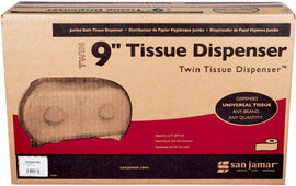 San Jamar - Double Jumbo Roll Bathroom Tissue Roll - Dispenser - R4000 TBK San Jamar - Double Jumbo Roll Bathroom Tissue Roll - Dispenser - R4000 TBK