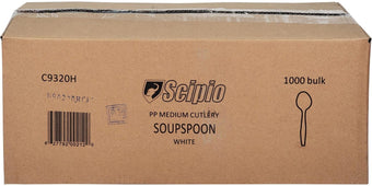 CLR - Scipio - Soup Spoon - Medium - White - C9320H CLR - Scipio - Soup Spoon - Medium - White - C9320H