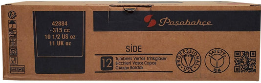 Pasabahce - 10.5oz Side-Heavy Sham Old-Fashioned Glass - PG42884 Pasabahce - 10.5oz Side-Heavy Sham Old-Fashioned Glass - PG42884