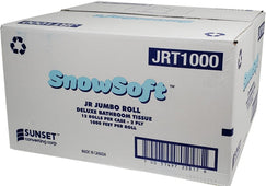 Snow Soft - JRT 2 Ply Bathroom Tissue Roll - 1000' - JRT1000 Snow Soft - JRT 2 Ply Bathroom Tissue Roll - 1000' - JRT1000