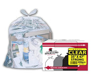 Spartano Industrial Garbage Bags - Clear, 35