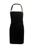 Spirito - Black Apron with Leather Neck Strap - UT18100 Spirito - Black Apron with Leather Neck Strap - UT18100