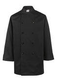 Spirito - Black Chef Jacket 2XL - Black - CI22139 Spirito - Black Chef Jacket 2XL - Black - CI22139