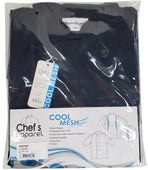 Spirito - Mesh Chef Jacket W/ Vent S/S 2XL-3XL - Black - BG21820 Spirito - Mesh Chef Jacket W/ Vent S/S 2XL-3XL - Black - BG21820