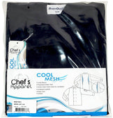 Spirito - Mesh Chef Jacket W/ Vent S/S XS-XL - Black - BG21820 Spirito - Mesh Chef Jacket W/ Vent S/S XS-XL - Black - BG21820