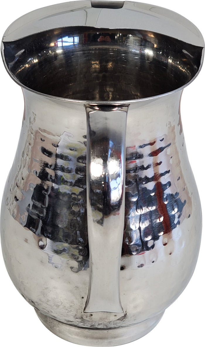 Hammered Stainless Steel Bell Pitcher 1.75L