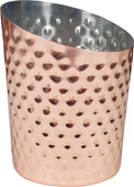 CLR - PK-84674 - French Fry Cup - SS - Cross Cut - Hammered Copper Plated - Discontinued CLR - PK-84674 - French Fry Cup - SS - Cross Cut - Hammered Copper Plated - Discontinued