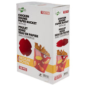 Eco-Craze - Chicken Round Paper Bucket with Lid - 85oz - Medium Eco-Craze - Chicken Round Paper Bucket with Lid - 85oz - Medium