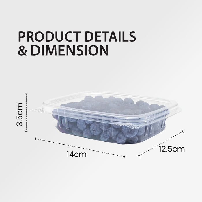 Genpak - Hinged Deli Container - Clear - 8oz - AD08