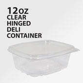 Genpak - Hinged Deli Container - Clear - 12oz - AD12
