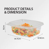 Genpak - Hinged Deli Container - Clear - 12oz - AD12