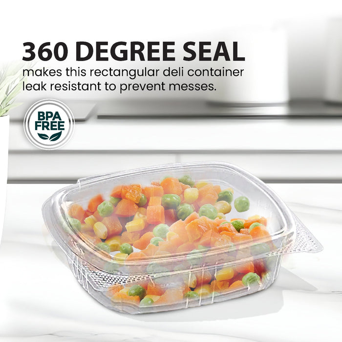 Genpak - Hinged Deli Container - Clear - 12oz - AD12