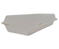 Eco-Craze - 12x6x2.3 Bagasse Clamshell Container - 1100ml Eco-Craze - 12x6x2.3 Bagasse Clamshell Container - 1100ml
