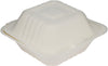 Eco-Craze - 6x6 Bagasse Clamshell Container