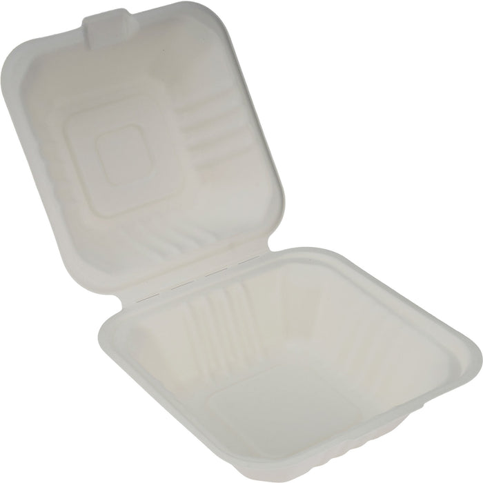 Eco-Craze Bagasse Clamshell Container - 6