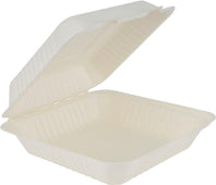 Eco-Craze - 9X9 Bagasse Clamshell Container