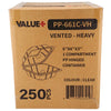 Value+ - PP-661C-VH- PP Hinged Cont. - 6x6x3