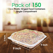 Value+ - PP-991C-VH - PP Hinged Cont. - 9x9x3 Value+ - PP-991C-VH - PP Hinged Cont. - 9x9x3