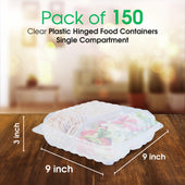 Value+ - PP-993C-VH - PP Hinged Cont. - 9x9x3 Value+ - PP-993C-VH - PP Hinged Cont. - 9x9x3