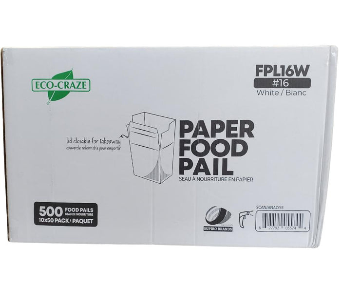 Eco-Craze - #16 Food Pail - FPL16W