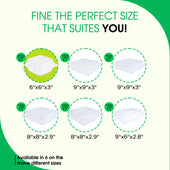 Value+ - PP-661C-VH- PP Hinged Cont. - 6x6x3 Value+ - PP-661C-VH- PP Hinged Cont. - 6x6x3