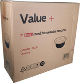 Rhino - Heavy 28oz Rectangular Combo Container - Black Rhino - Heavy 28oz Rectangular Combo Container - Black