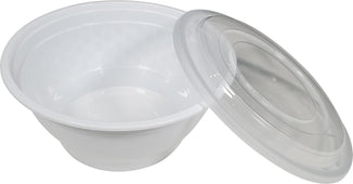Value+ - 38oz Round Plastic Noodle Bowl - White - YN-38 Value+ - 38oz Round Plastic Noodle Bowl - White - YN-38