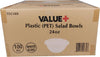 Value+ - 24oz Salad Bowl - PET - White