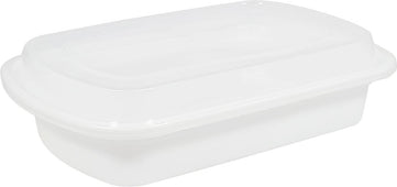 Rhino - Heavy 24oz Rectangular Combo Container - White Rhino - Heavy 24oz Rectangular Combo Container - White