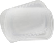 Rhino - Heavy 24oz Rectangular Combo Container - White Rhino - Heavy 24oz Rectangular Combo Container - White
