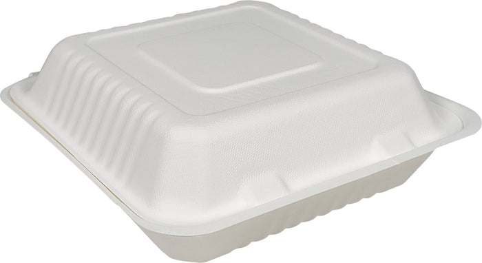 Arrow - Bagasse Clamshell Container - 9x9x3