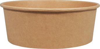Eco-Craze - Kraft PE-Lined Paper Container - Round - 1500ml - SB-1500K Eco-Craze - Kraft PE-Lined Paper Container - Round - 1500ml - SB-1500K