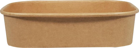 Eco-Craze - Kraft PE-Lined Paper Container - Rectangular - 500ml - SR-500K Eco-Craze - Kraft PE-Lined Paper Container - Rectangular - 500ml - SR-500K