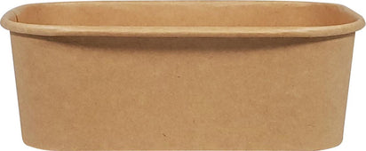 Eco-Craze - Kraft PE-Lined Paper Container - Rectangular - 750ml - SR-750K Eco-Craze - Kraft PE-Lined Paper Container - Rectangular - 750ml - SR-750K