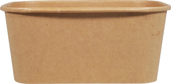 Eco-Craze - Kraft PE-Lined Paper Container - Rectangular - 1000ml - SR-1000K Eco-Craze - Kraft PE-Lined Paper Container - Rectangular - 1000ml - SR-1000K