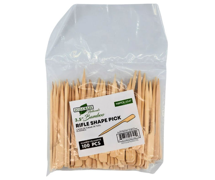 Eco-Craze - Bamboo Rifle Shape Pick 3.5